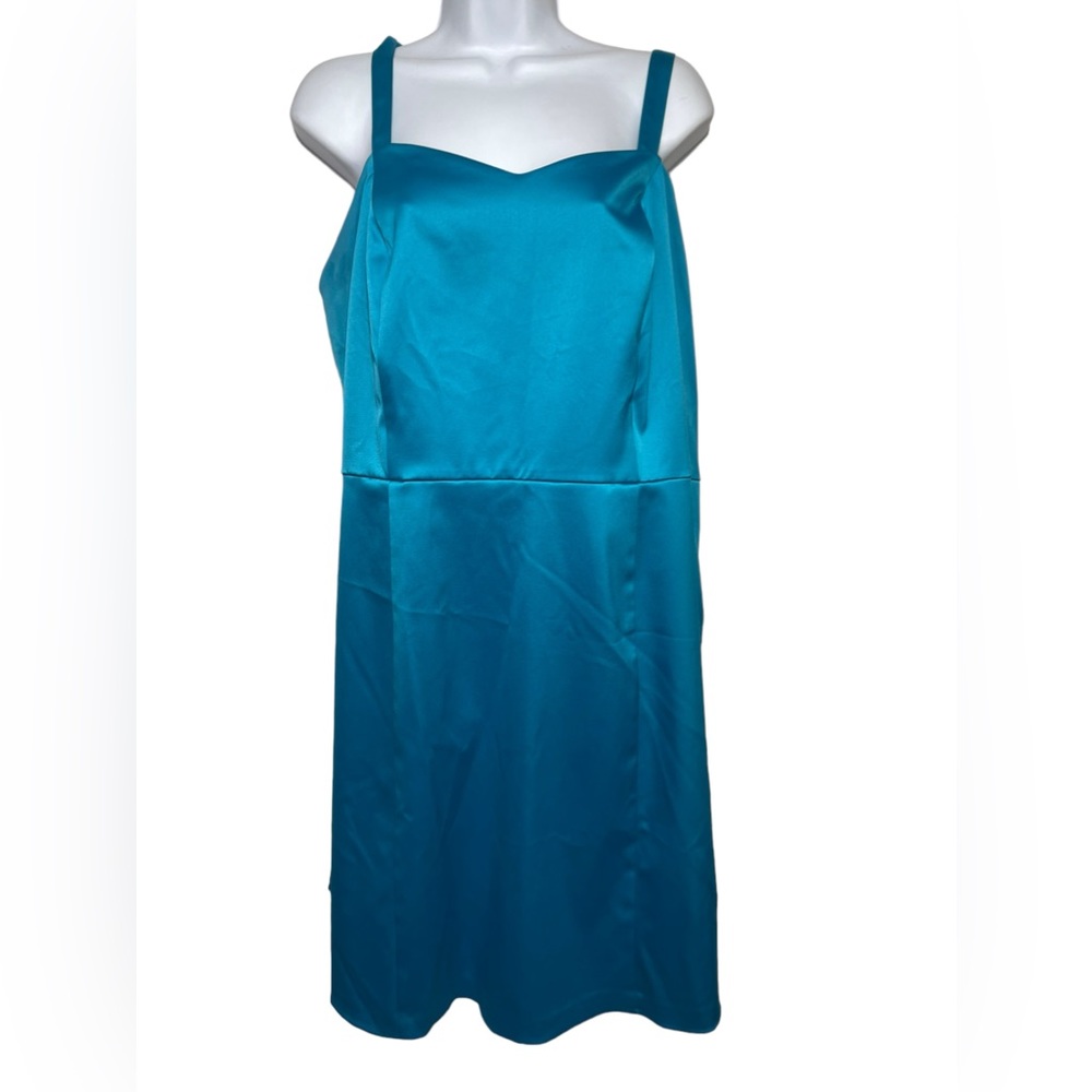 Lane Bryant dress size 16 bright turquoise stunning evening gown 🩵🩵